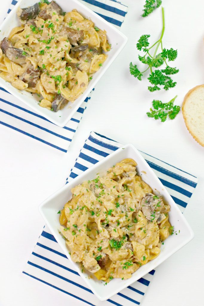 2 bowls of weight watchers beef stroganoff