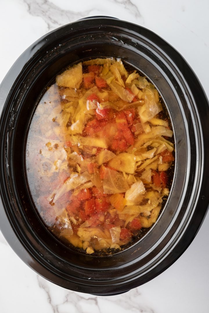 WW taco soup in slow cooker
