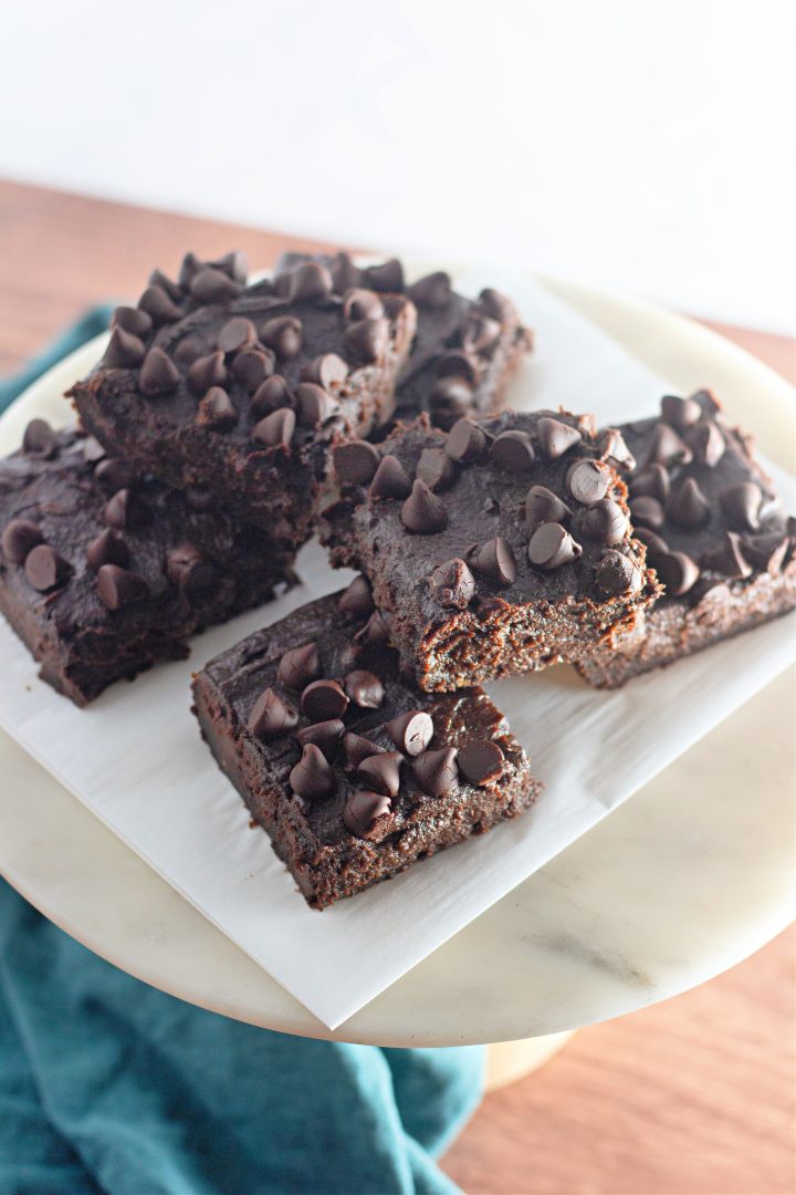 brownies on a plate