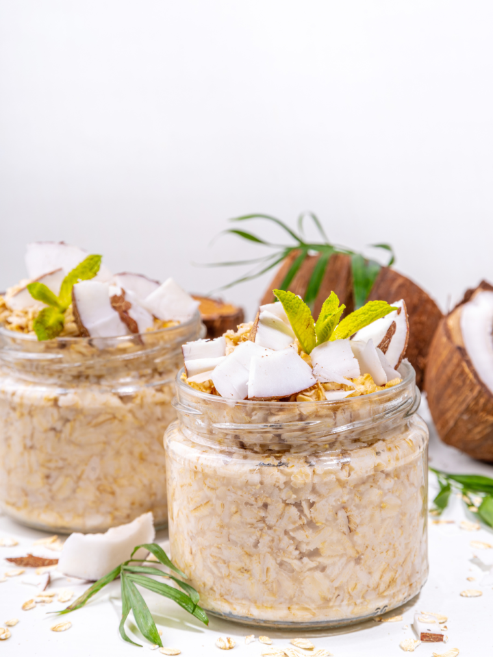 refrigerator oats with coconut