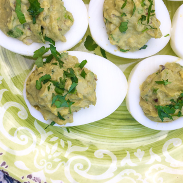 Avocado Deviled Eggs