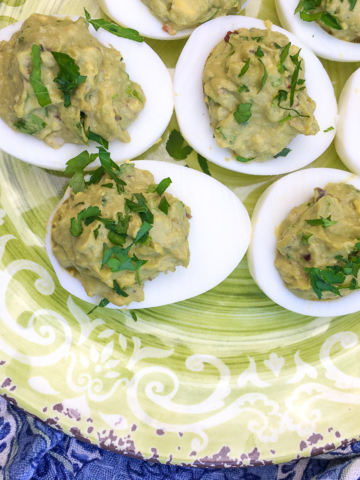 Avocado Deviled Eggs