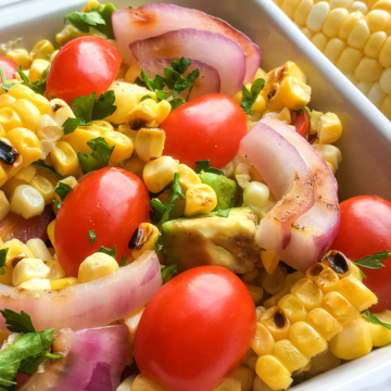 Tomato and Roasted Corn Salad