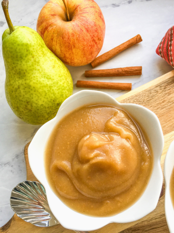 Cinnamon Pear Applesauce