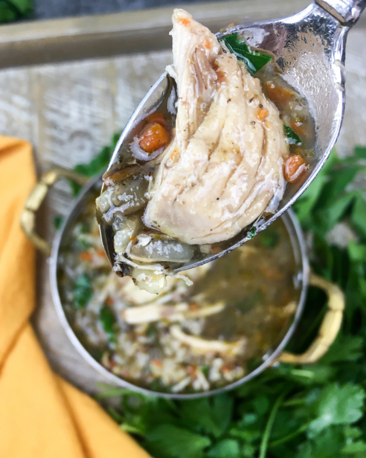 Instant Pot Chicken & Wild Rice Soup