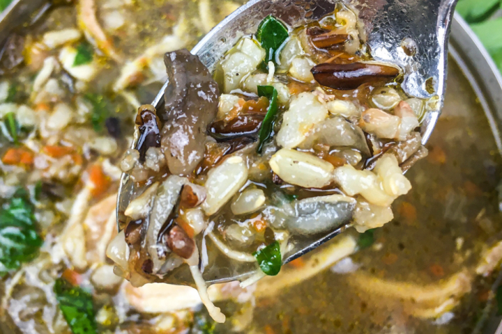 Instant Pot Chicken & Wild Rice Soup